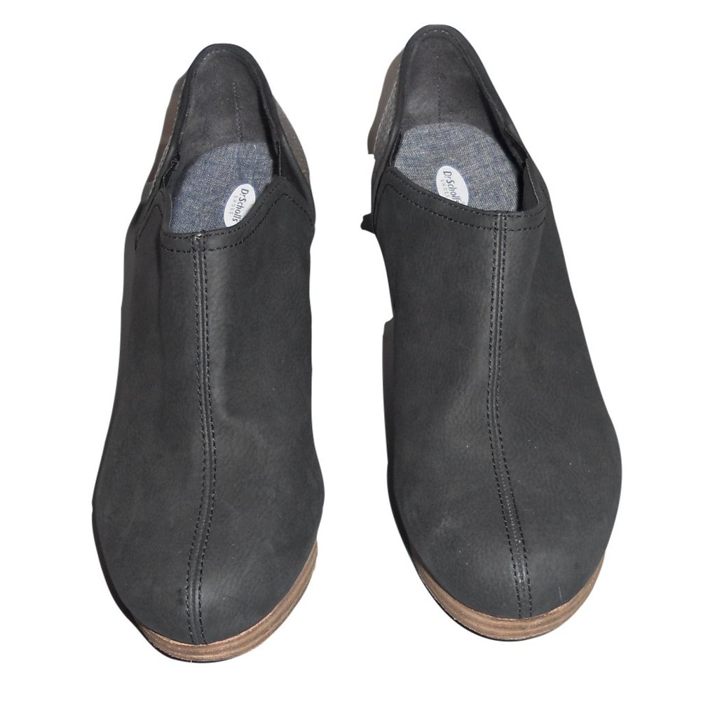 Most comfortable Dr. Scholls 8 1/2M Harlow Blk Wedge Booties - Picture 2 of 7